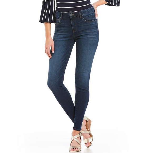 KUT FROM THE KLOTH Mia High Rise Skinny Jeans Dark Wash 6 - Picture 1 of 7